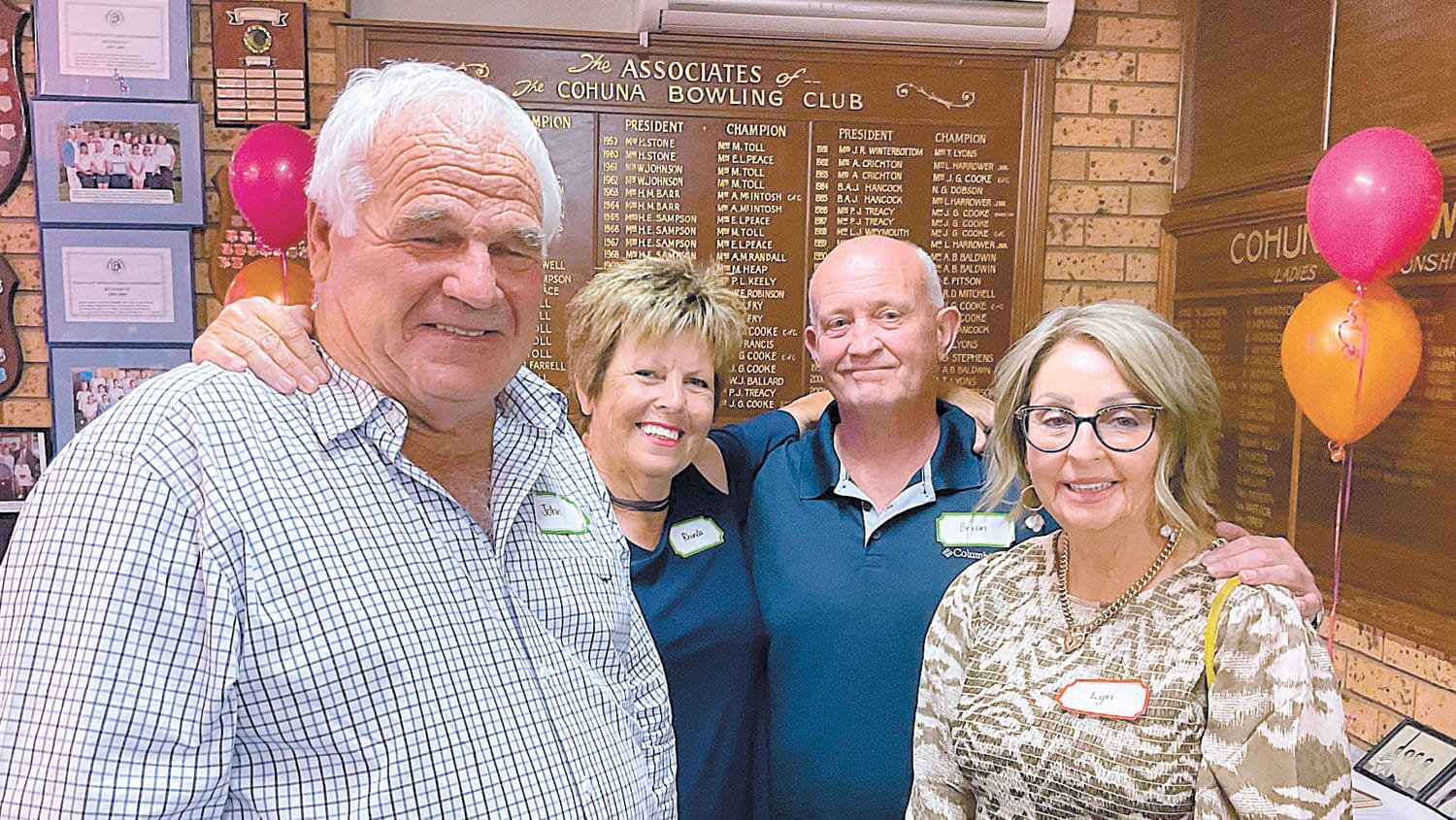 Squash reunion on the ball