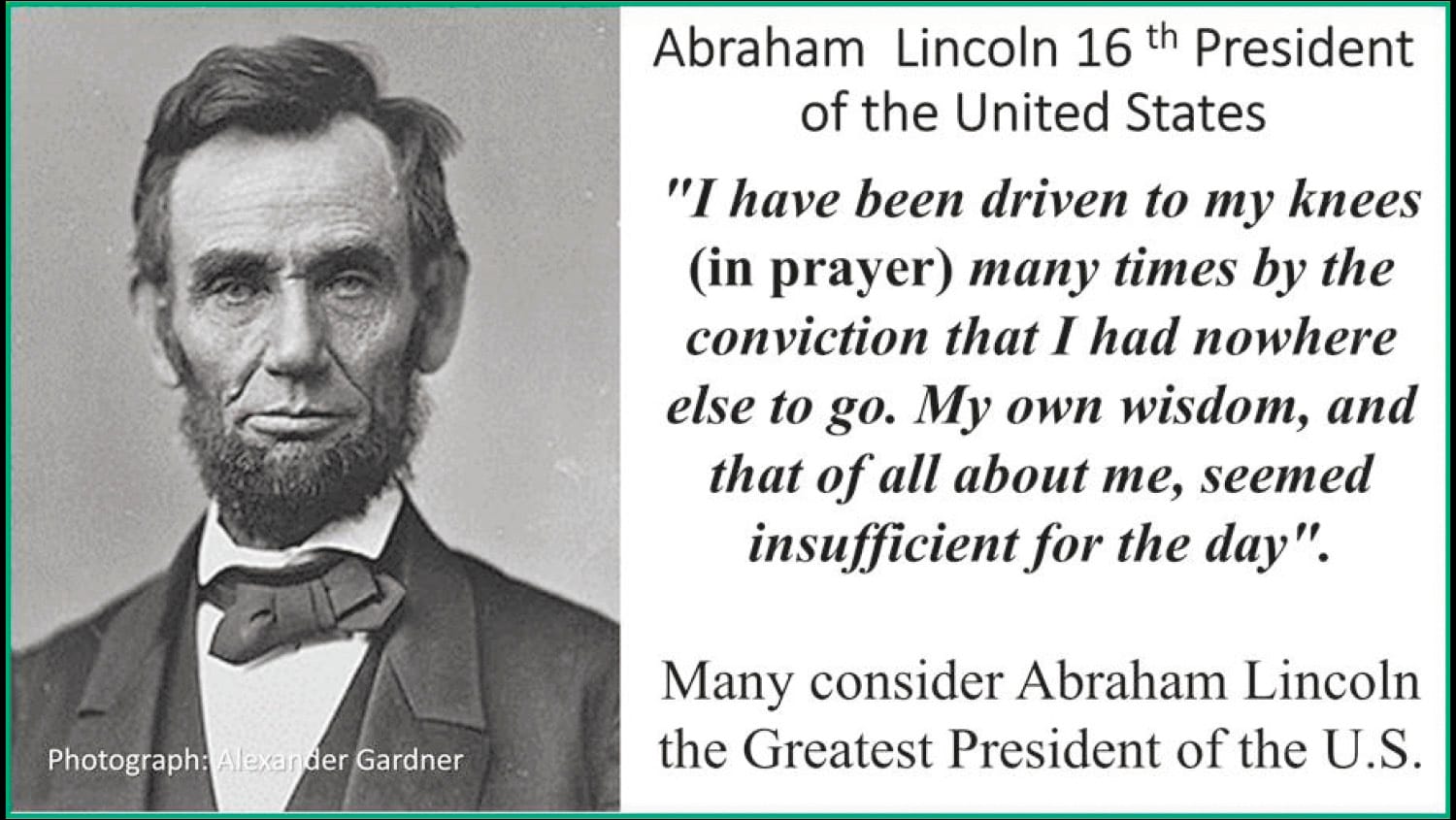 A Leader with Vision, Courage, Perseverance and Wisdom