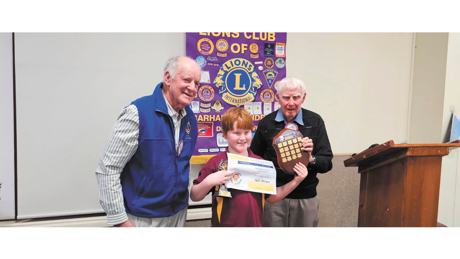 Young kids’ big voices impress Lions Public Speaking Judges