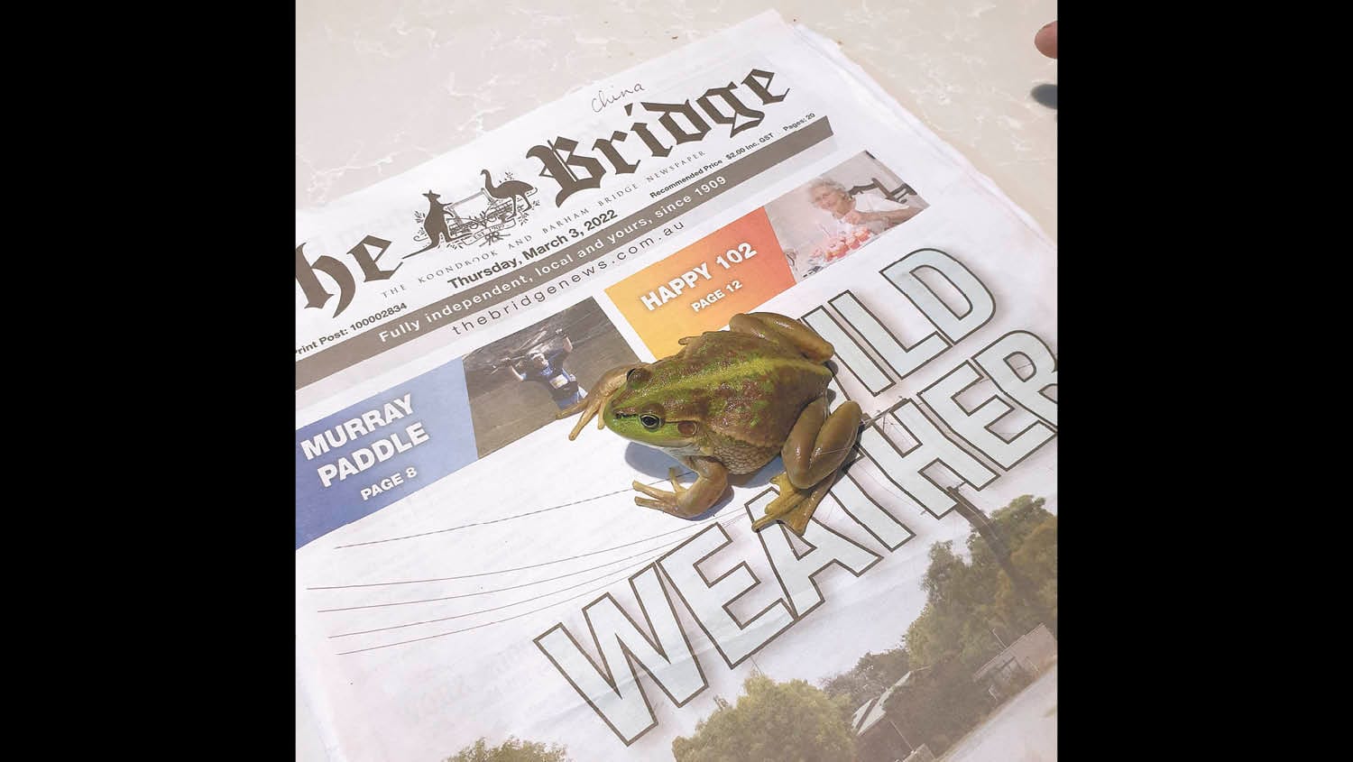 Moulamein Notebook- March 17, 2022