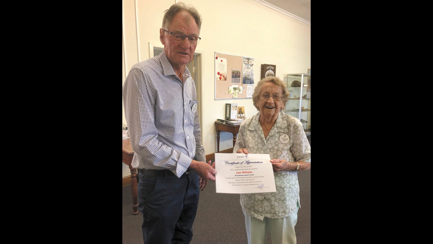 Great Appreciation for this Dedicated Legatee