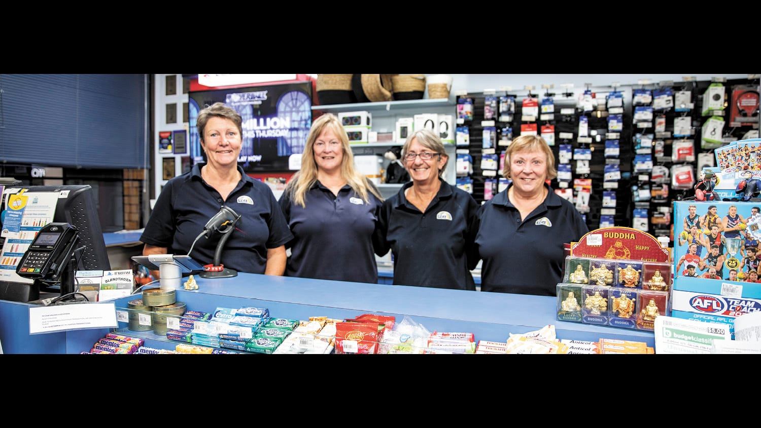 Tish and Rock Celebrate 13 Years in the Newsagency