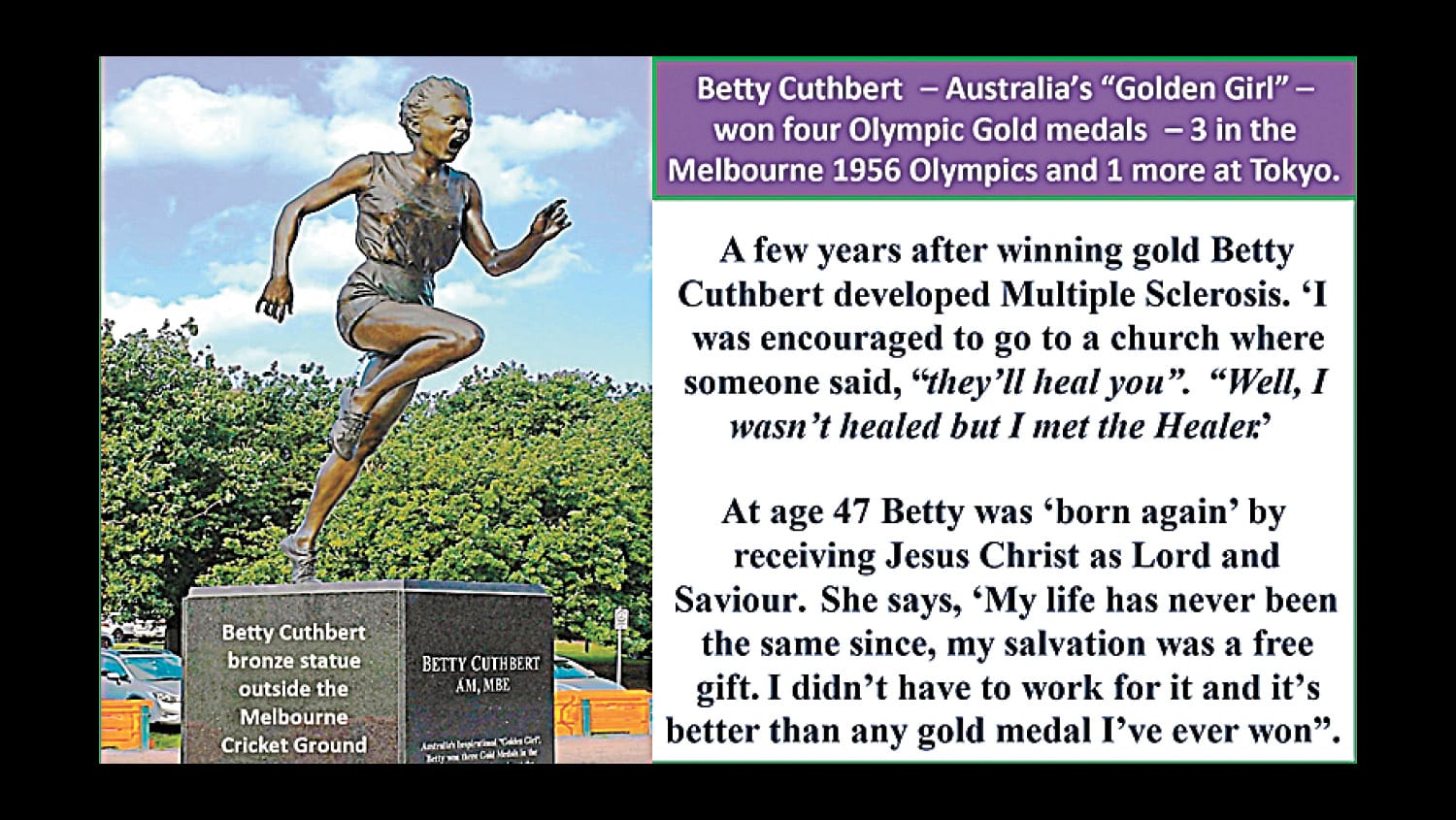 Australia’s Golden Girl