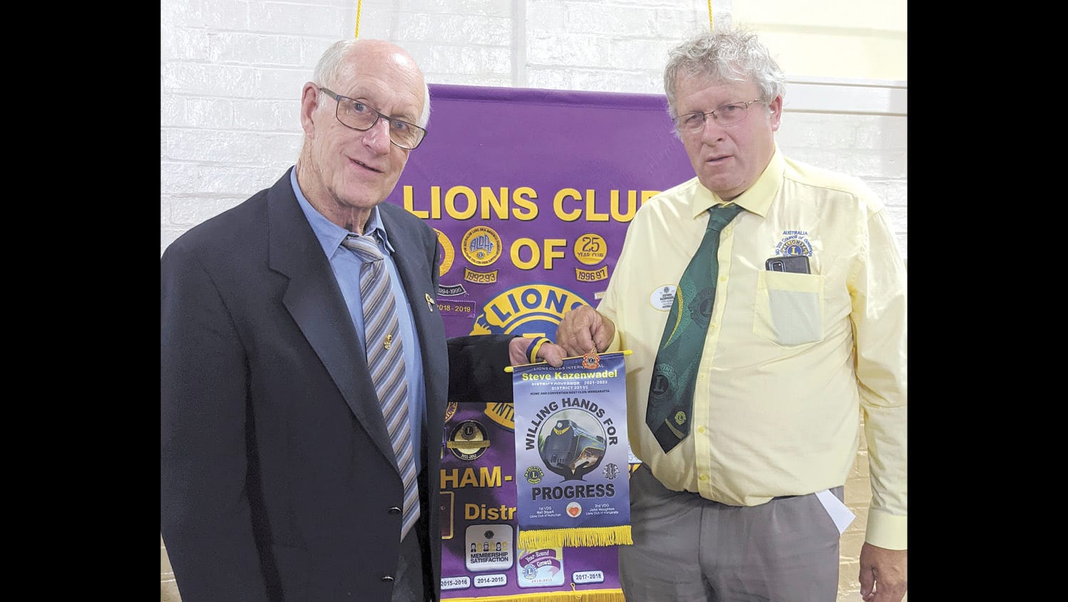 50-Year Lions Service Medal For John