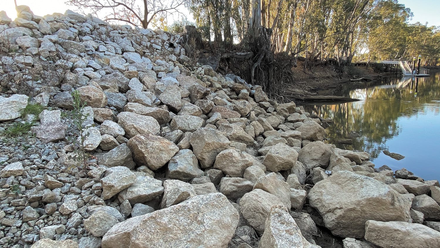 Rock Reaction To Riverbank Erosion