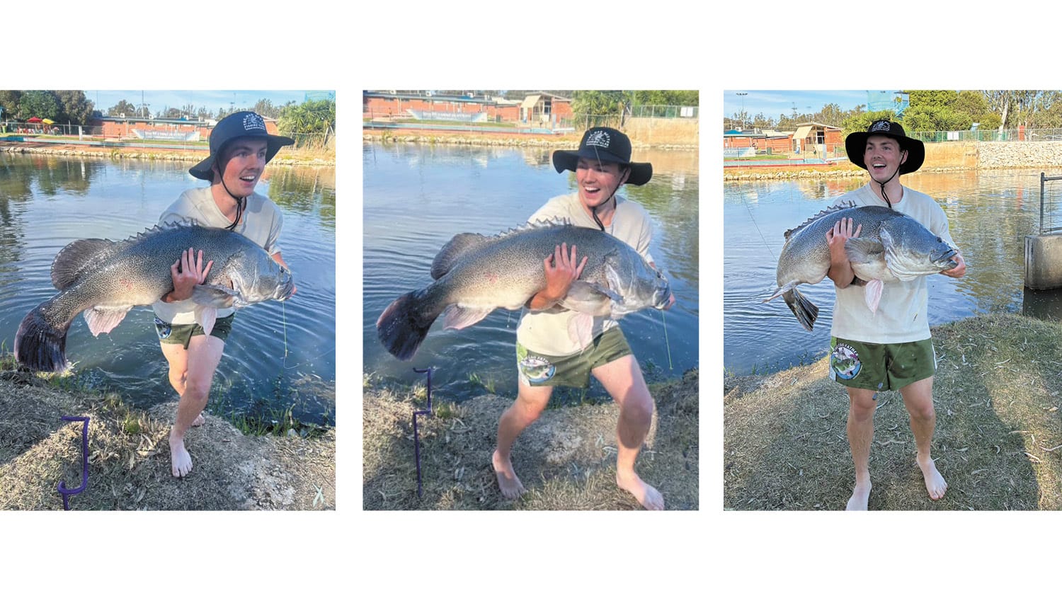 Monster cod catch makes Cohuna fisherman a local hero