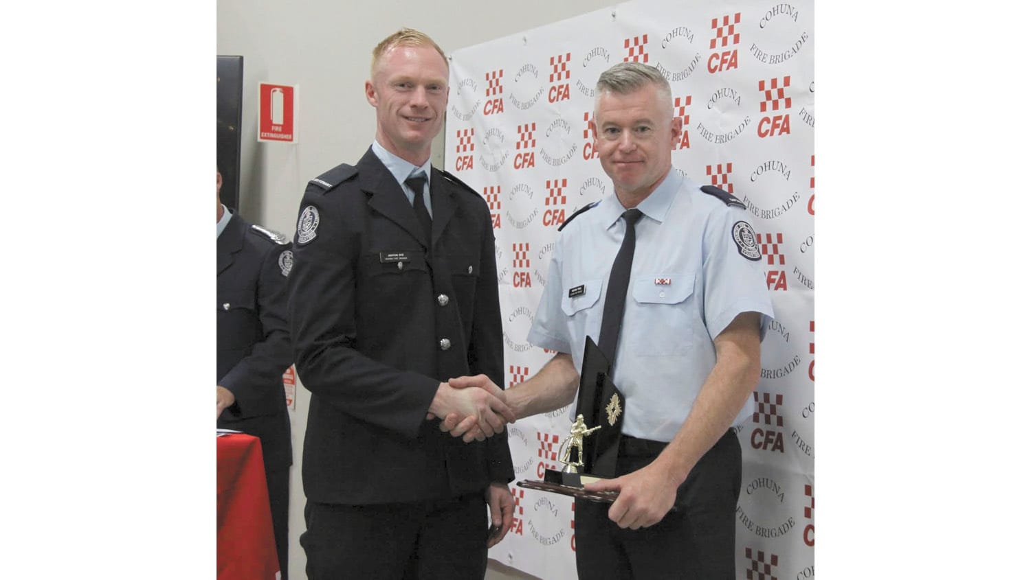 Cohuna captain almost lost for words after firefighter honour