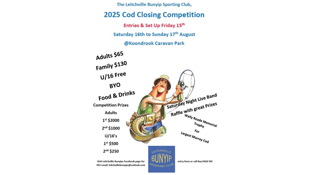 Bunyips Cod Closing Comp Nears post image