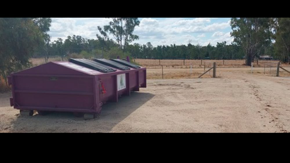 Koondrook glass recycling collection point installed post image