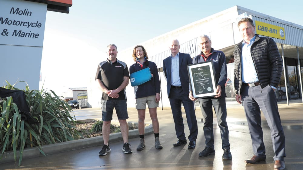 VACC recognises Molin Motorcycle and Marine for 75 years post image