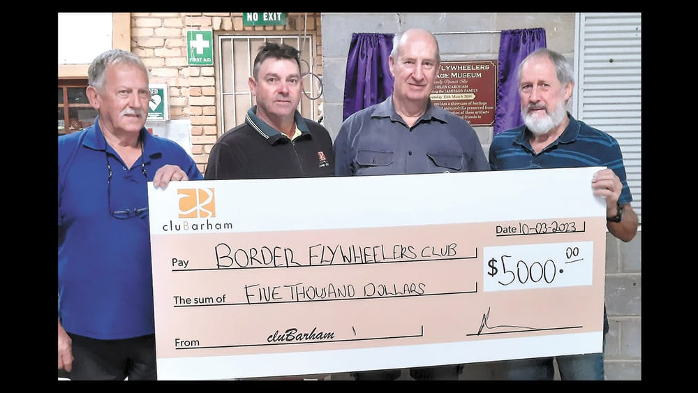 cluBarham supports The Border Flywheelers Club Inc. to the tune of $5,000 post image