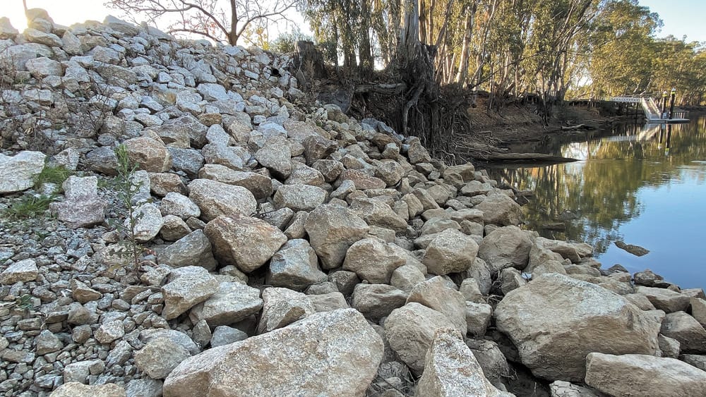 Rock Reaction To Riverbank Erosion post image