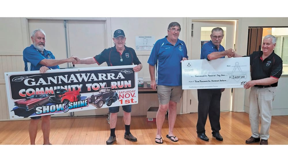 Freemasons Donation to Toy Run post image