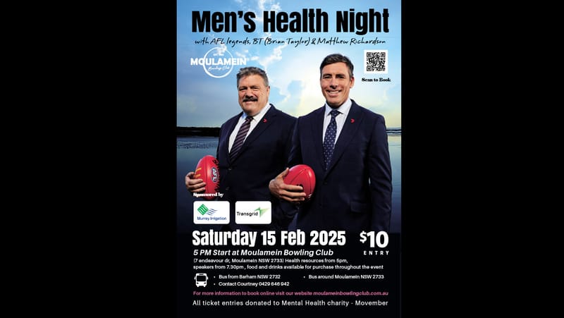 AFL stars, health info feature at Moulamein post image